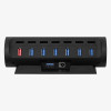 Streamplify HUB CTRL 7, 7x USB 3.0 Type A, RGB, 12V, EU Power Cable - black