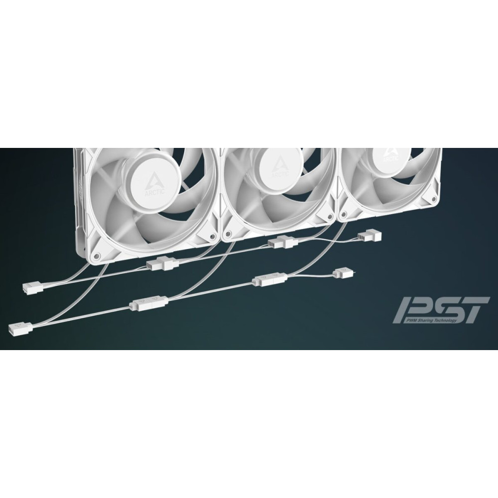 Arctic P12 Pro A-RGB (White)  - 3 Pack - PWM 120mm Case Fan Value Pack - max 3000 RPM - PWM regulate