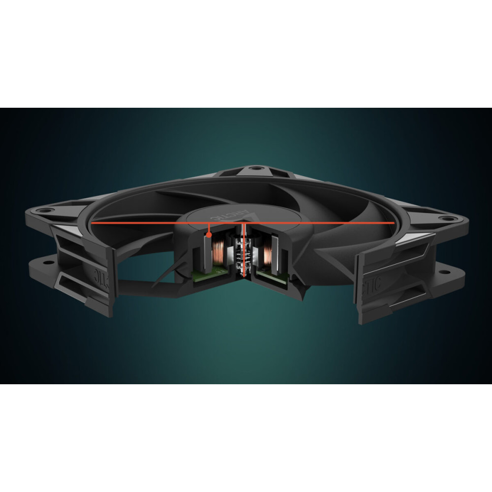 Arctic P12 Pro PST - 120mm Case Fan - PWM fluid dynamic bearing - max 3000 RPM - PWM regulated