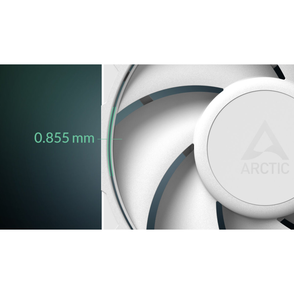 Arctic P12 Pro PST (White) - PWM 120mm Case Fan - fluid dynamic bearing - max 3000 RPM - PWM regulat
