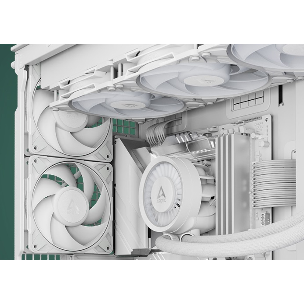Arctic P12 Pro PST (White) - PWM 120mm Case Fan - fluid dynamic bearing - max 3000 RPM - PWM regulat