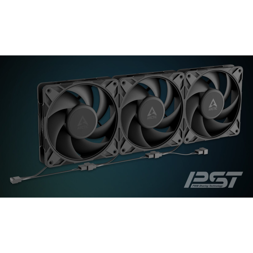 Arctic P12 Pro PST CO - PWM 120mm Case Fan - Dual ball bearing - max 3000 RPM - PWM regulated