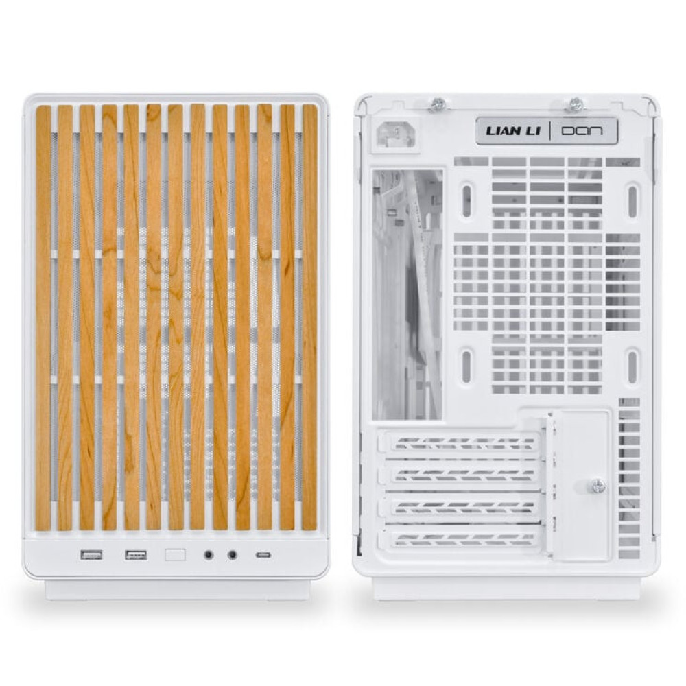 Lian Li DAN Case A3 Wood White - Glass Side Panel - M-ATX All Mesh Steel-Fabric PC Case from Daniel