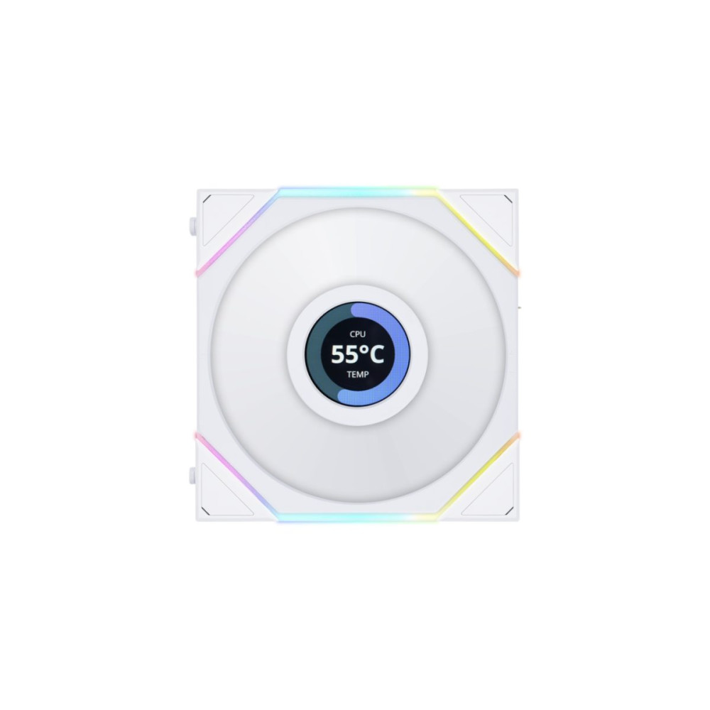 Lian Li UNIFAN TL LCD 120 -3PCS White (Triple pack include Controller) - Case Fan