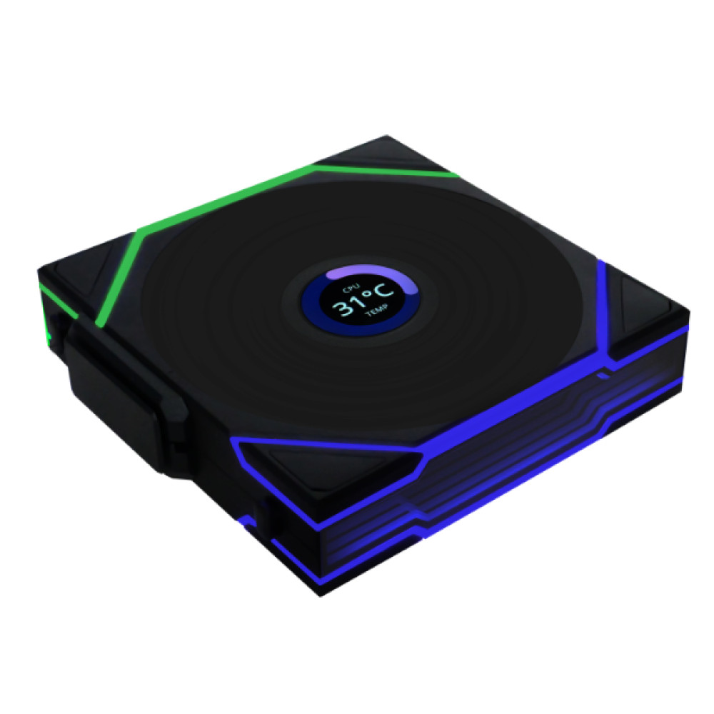 Lian Li UNI FAN TL-LCD Wireless Reverse 120 Black (1pc) Case Fan