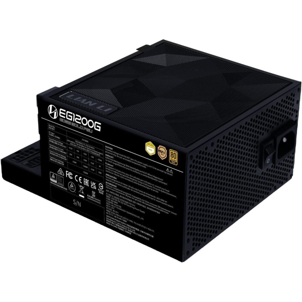 Lian Li Edge 1200W Black 80+ Gold (with USB HUB), Fully Modular ATX PSU