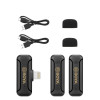 BOYA BY-WM3T2-D2 2,4GHz Mobile wireless mic For IOS iPhone (2 transmitters, two person vlog)