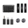 BOYALINK Mobile Wireless Mic for Android (USB-C) iPhone IOS and 3,5 TRS (laptop) 2 person vlog