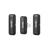 BOYA BY-WM3T-D2 2,4GHz Mobile wireless mic For IOS iPhone (2 transmitters, two person vlog) & charg.
