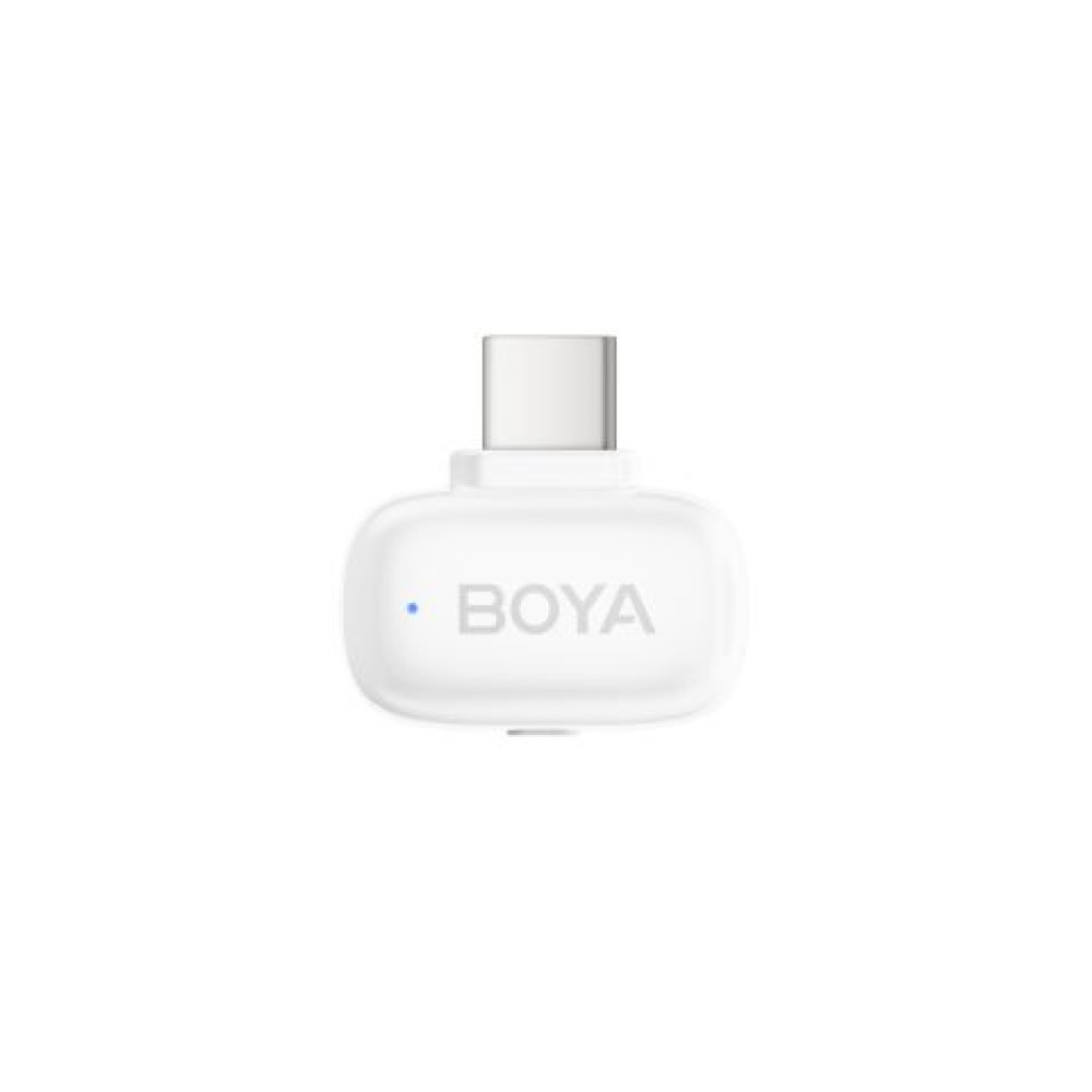 BOYA Mini iPhone Lightning & Type-C White - 2,4GHz 2mic Wireless Microphone with Charging Box