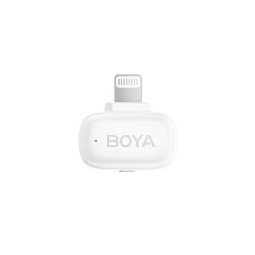 BOYA Mini iPhone Lightning & Type-C White - 2,4GHz 2mic Wireless Microphone with Charging Box