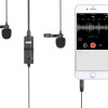 BOYA BY-M1DM wired mic Dual Lavalier Microphone