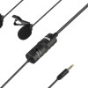 BOYA BY-M1DM wired mic Dual Lavalier Microphone