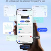 BOYALINK 3 - Type-C, Lightning & 3,5mm AI-Powered Button Wireless Microphone 2 TX + 1 RX + cha. Case
