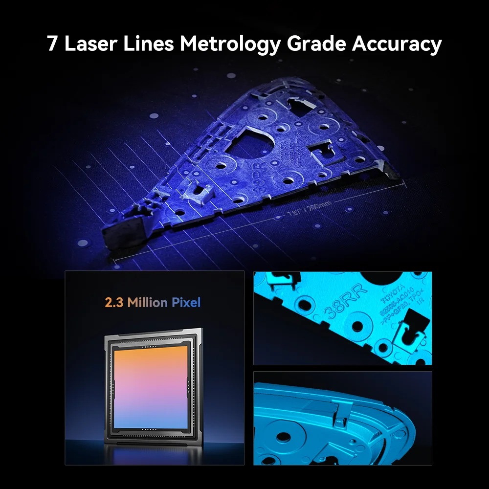 Creality CR-Scan Raptor 3D Scanner (5-2000mm object, 0,02mm scan accurancy, 60fps speed)