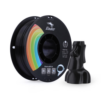 CREALITY EN-PLA+ Black, Ender 3D Printer Filament, Strength 34MPA, Bend 77MPa, 1 kg 1.75 -3301010306