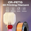 Creality CR-PETG Transparent 3D Printer Filament, Hard Glossy, Tensile Str. 49MPA, 1 kg Spool1.75