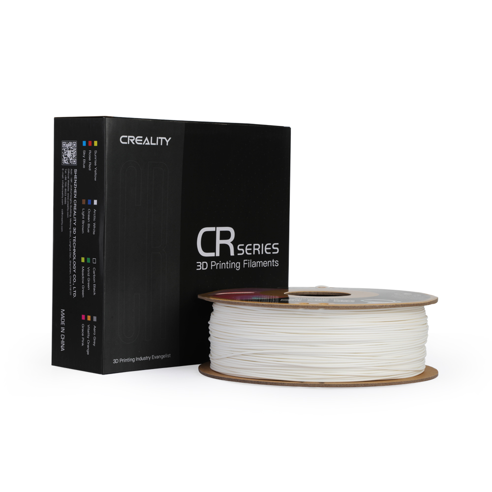 CREALITY CR-PLA Matte Gypsum White, 3D Printer Filament 1 kg Spool,1.75mm (3301010296)
