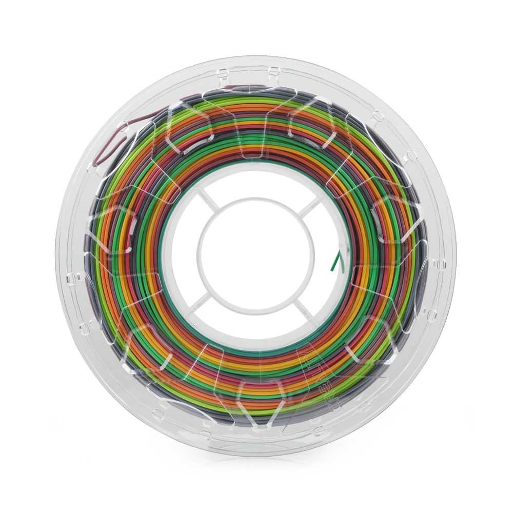 Creality CR-PLA Rainbow, 3D Printer Filament 1 kg Spool,1.75 mm (3301010010)
