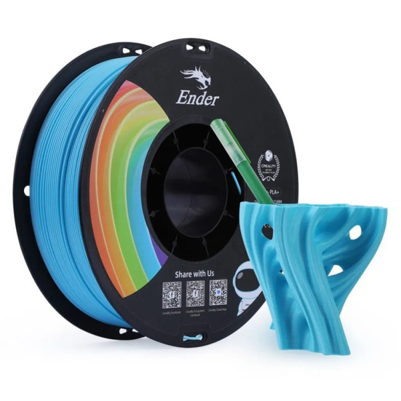 Creality EN-PLA+ Blue Ender 3D Printer Filament Strength 34MPA Bend 77MPa 1 kg Spool1.75