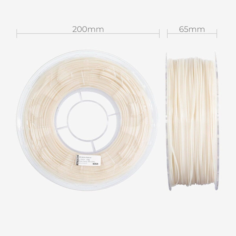 Creality CR-Nylon - Natural Color 3D Printer Filament 1 kg Spool1.75