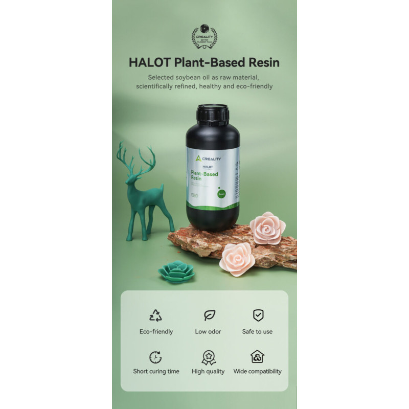 Creality Plant-based Resin Grey - 1KG plastic bottle (gray)