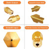 CREALITY MK8 Nozzles Kit 24 pcs 0.2mm χ2, 0.3mm χ2, 0.4mm χ12, 0.5mm χ2, 0.6mm χ2, 0.8mm χ2 1.0mm χ2