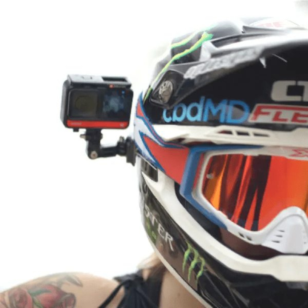 insta360 Motorcycle Helmet mount bundle - Universal for all Action Cameras