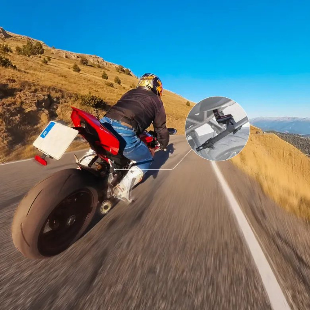 Insta360 Motorcycle Selfie Stick - Support Clamp Universal for all Action Cameras