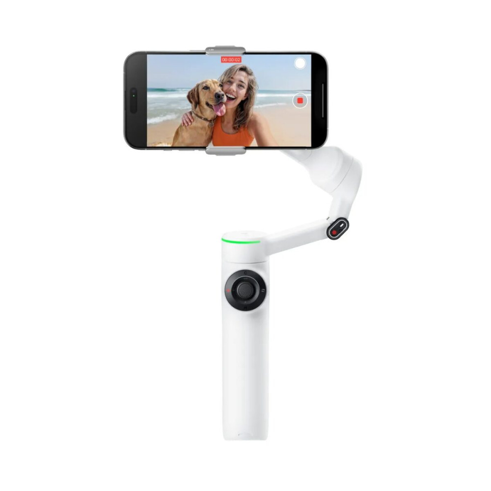 Insta360 Flow 2 Pro Creator Bundle (White) A.I. Powered Gimbal Stabilizer for Smartphone
