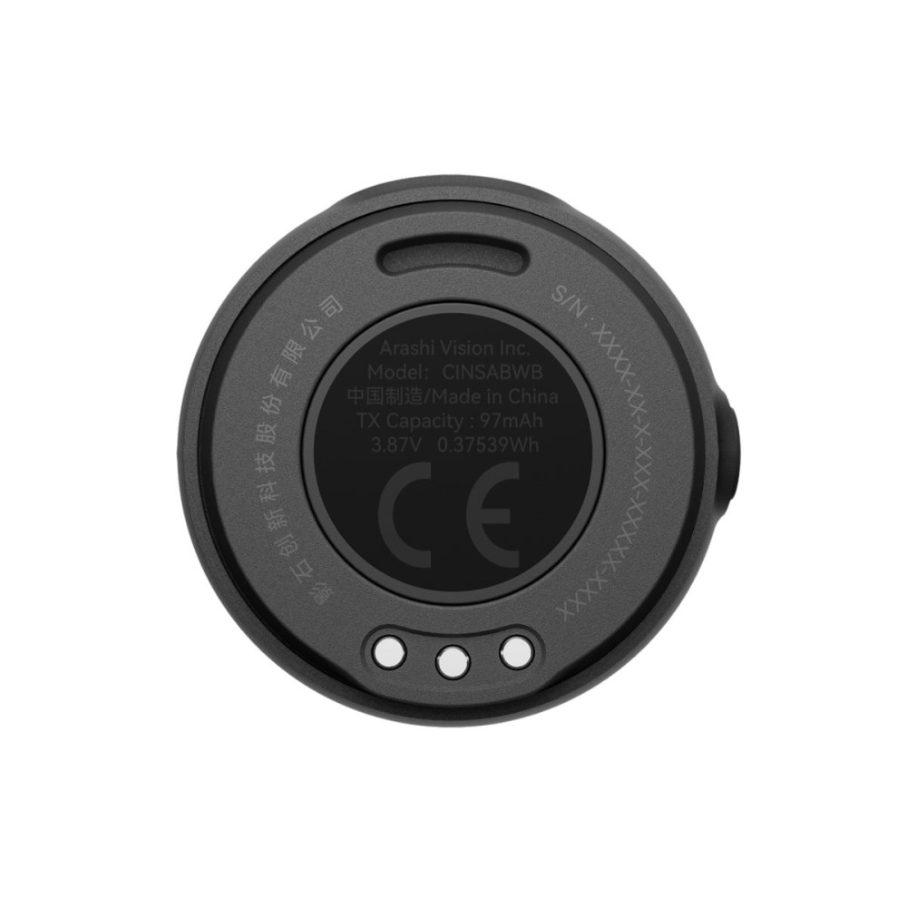 Insta360 Microphone Air (1 Transmitter, 1 Receiver) - 10H Battery, 300m range, built-in noise reduct