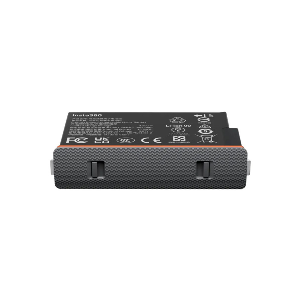 Insta360 X5 Ultra Battery - Upgraded 2800mAh capacity for an ultra-long run time.