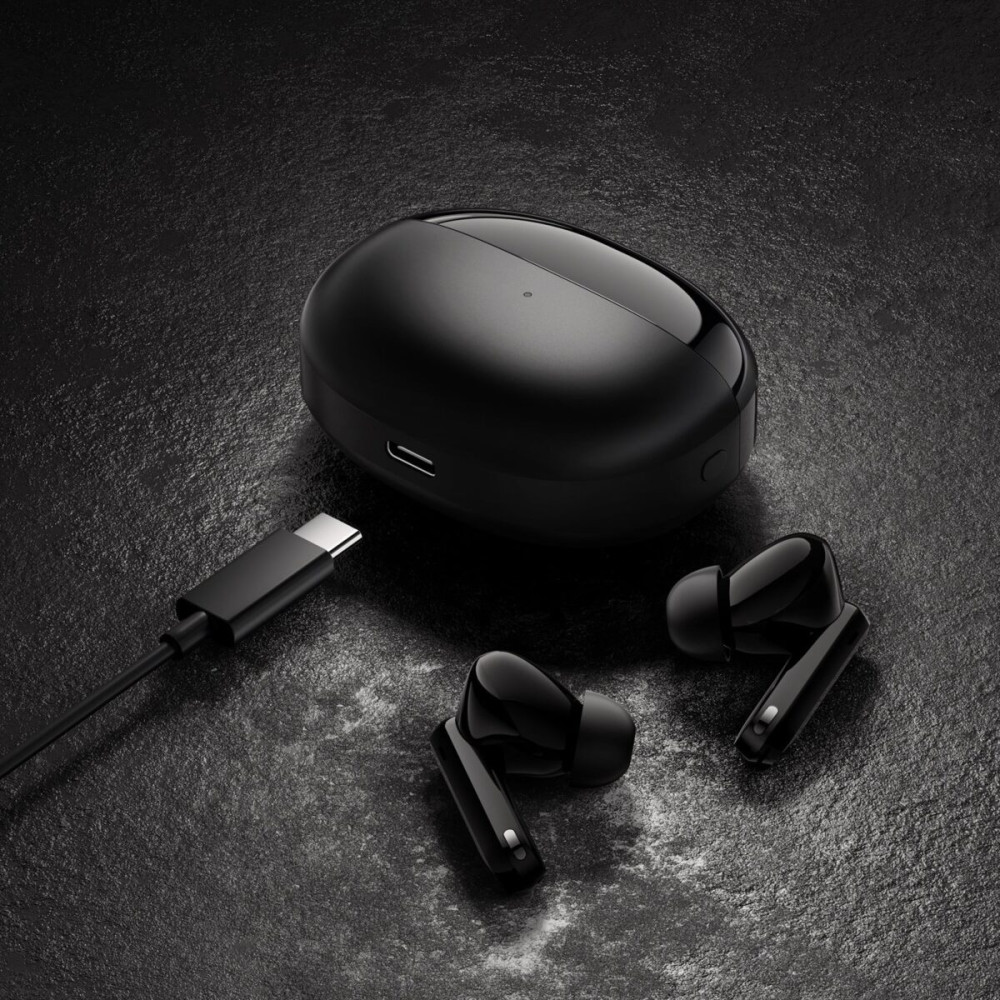 Haylou W1 ANC Blue-Black Bluetooth TWS In-Ear Gaming Earbuds 45db 3mic Active Noise Cancel 35h BT5.3
