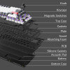 Keychron Q1 HE (Q1H-M1) QMK Wireless Custom Hall Effect Keyboard Purple Switch 75% US Layout
