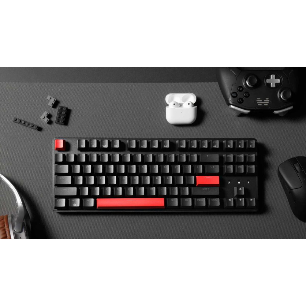 Lemokey X1 (X1-A3) QMK/VIA Wired TKL 80% Mechanical Keyboard - Brown Switch US Layout