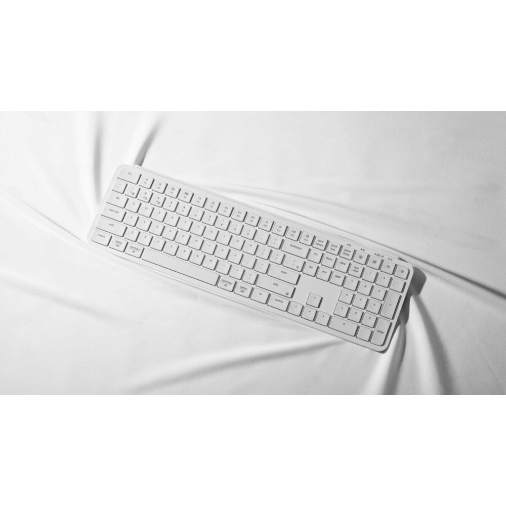 Keychron B6 Pro (B6P-K8) Ultraslim Wireless BT Keyboard ZMK Online customizen-Ivory White 100% US
