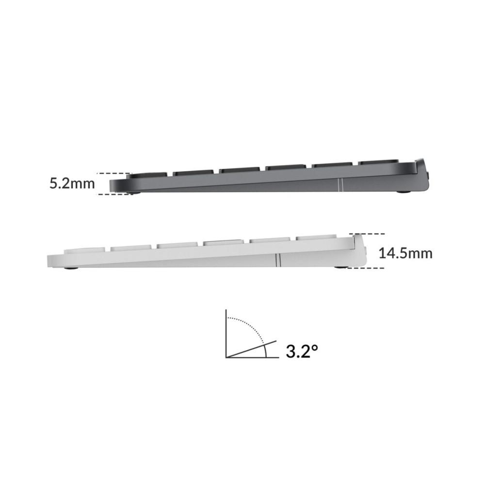 Keychron B6 Pro (B6P-K8) Ultraslim Wireless BT Keyboard ZMK Online customizen-Ivory White 100% US