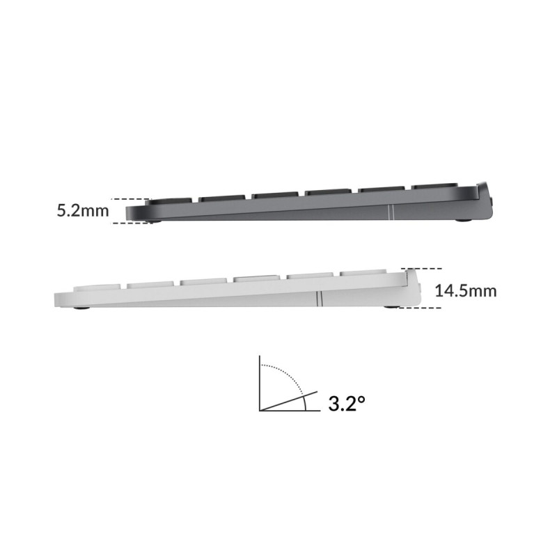 Keychron B6 Pro (B6P-K8) Ultraslim Wireless BT Keyboard ZMK Online customizen-Ivory White 100% US
