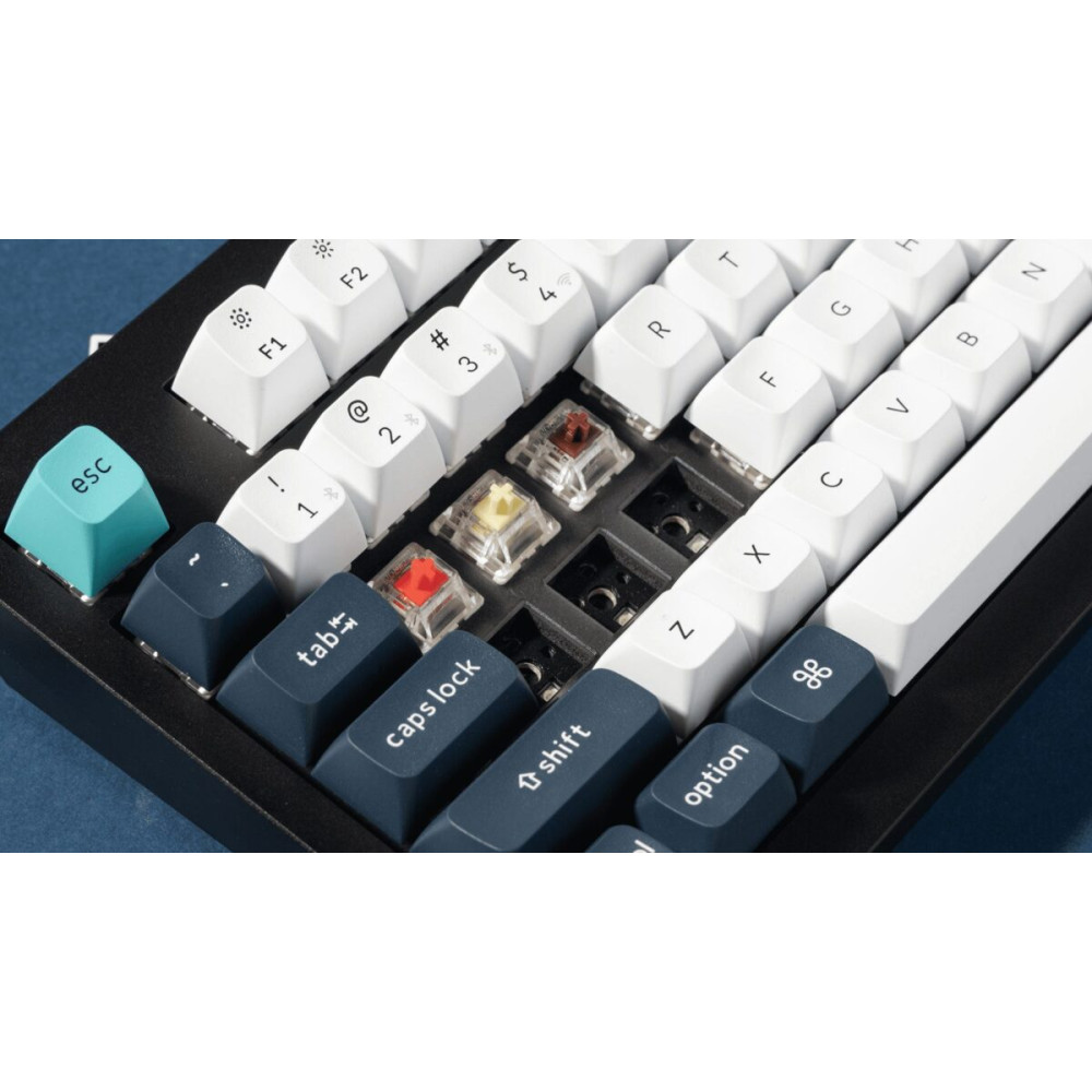 Keychron Q5 Max (Q5M-P1) QMK/VIA Wireless Custom Mechanical White Keyboard-Red Switch 96% US Layout