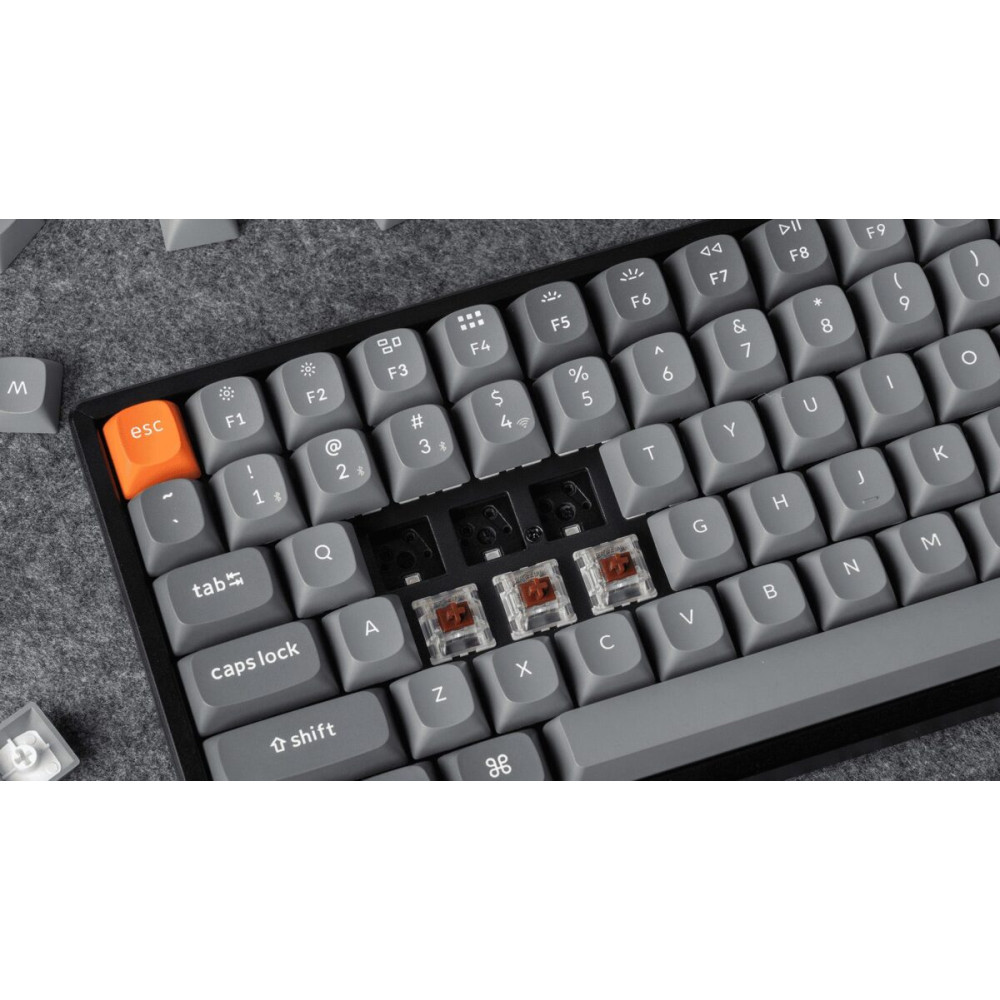 Keychron K2 Max (K2M-J3) QMK Wireless Mechanical Keyboard Brown Switch (Hot-Swap) 75% Us Layout