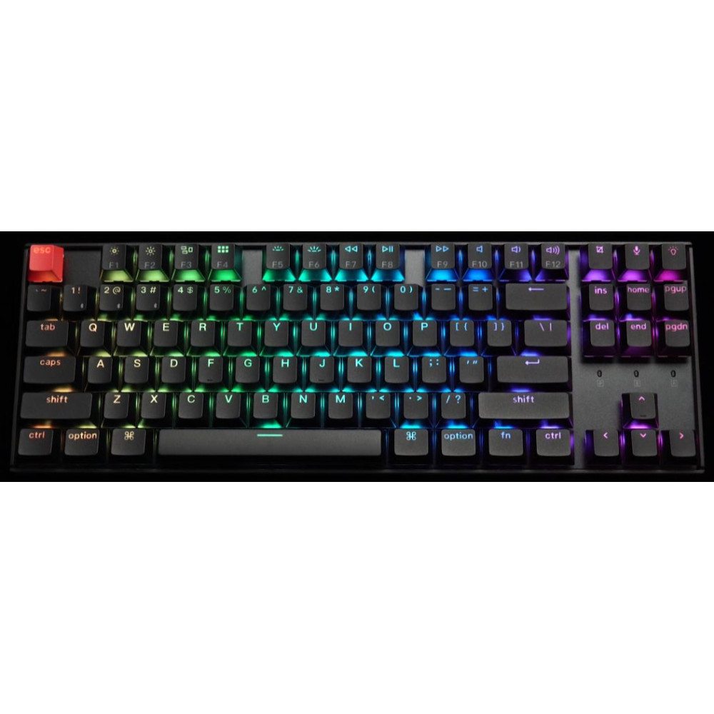 Keychron K8 V2 (K8X-J4) QMK Wireless Mechanical Keyboard Banana Switch HotSwap RGB 80% US Lay Alumin