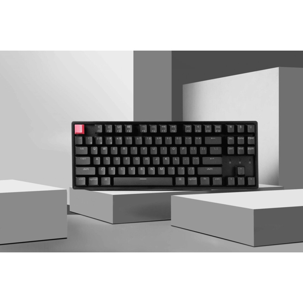 Keychron K8 V2 (K8X-J3) QMK Wireless Mechanical Keyboard Brown Switch HotSwap RGB 80% US Lay Alum