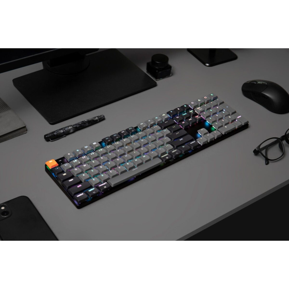 Keychron K5 V2 (K5X-B4) QMK Wireless Mechanical Keyboard Banana Switch RGB 100% US Layout