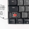 Keychron K3 V3 (K3X-B1) QMK Wireless Mechanical Keyboard Red Switch RGB 75% US Layout