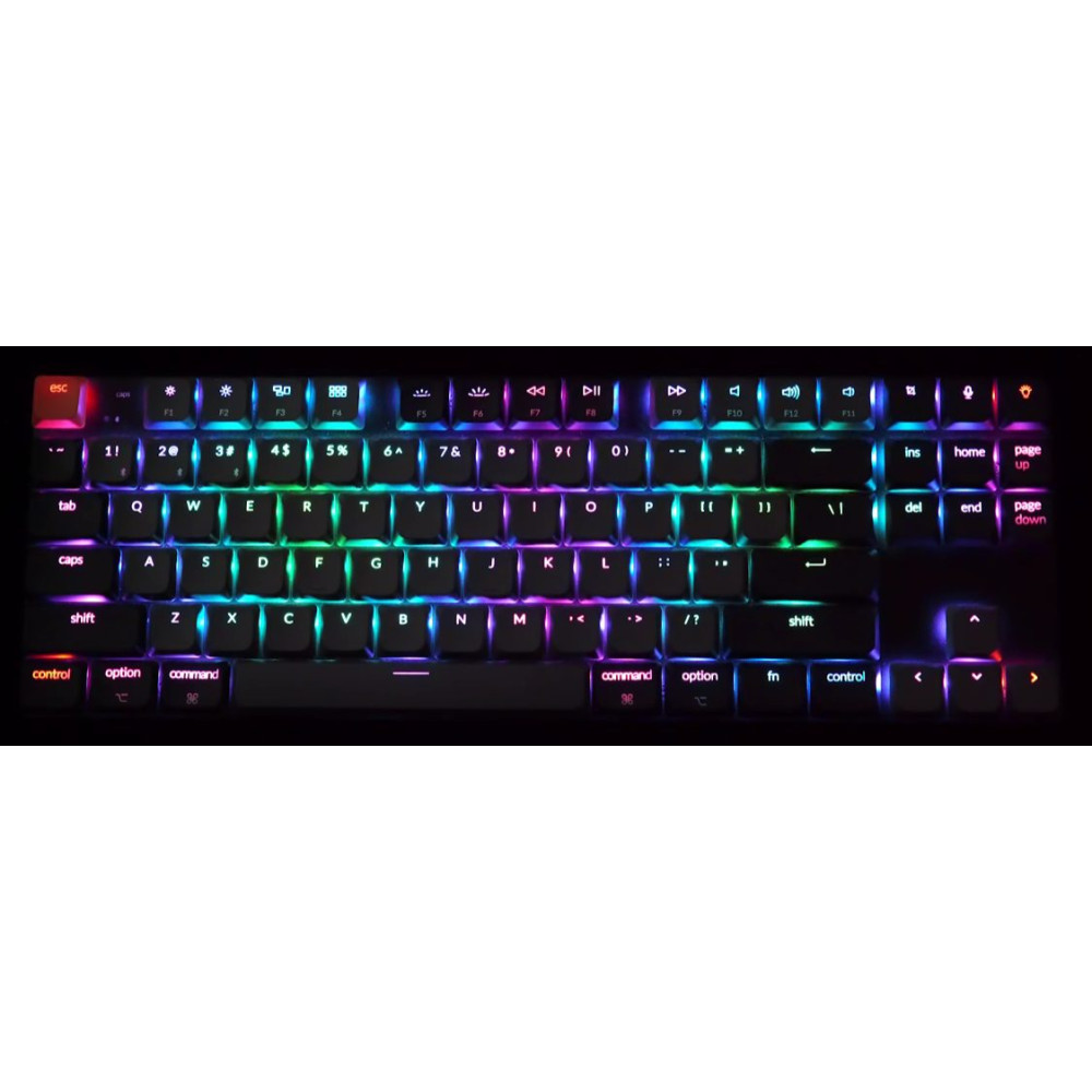 Keychron K1 V6 (K1X-B1) QMK Wireless Mechanical Keyboard Red Switch RGB 80% US Layout