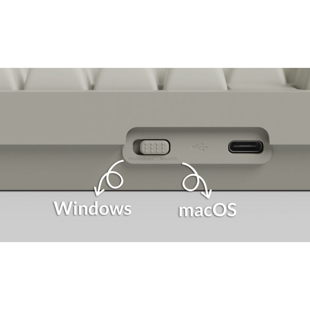 Keychron C2 Pro (C2PX-M1) QMK/VIA Mechanical Red Switch - 8K Polling Rate Hot Swap.100% US Retro RGB