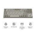 Keychron C1 Pro (C1PX-M1) QMK/VIA Mechanical Red Switch - 8K Polling Rate Hot Swap.80% US Retro RGB