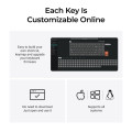 Keychron C1 Pro (C1PX-M1) QMK/VIA Mechanical Red Switch - 8K Polling Rate Hot Swap.80% US Retro RGB