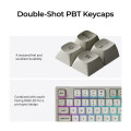 Keychron C1 Pro (C1PX-M1) QMK/VIA Mechanical Red Switch - 8K Polling Rate Hot Swap.80% US Retro RGB