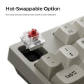 Keychron C1 Pro (C1PX-M3) QMK/VIA Mechanical Brown Sw. - 8K Polling Rate Hot Swap. 80% US Retro RGB